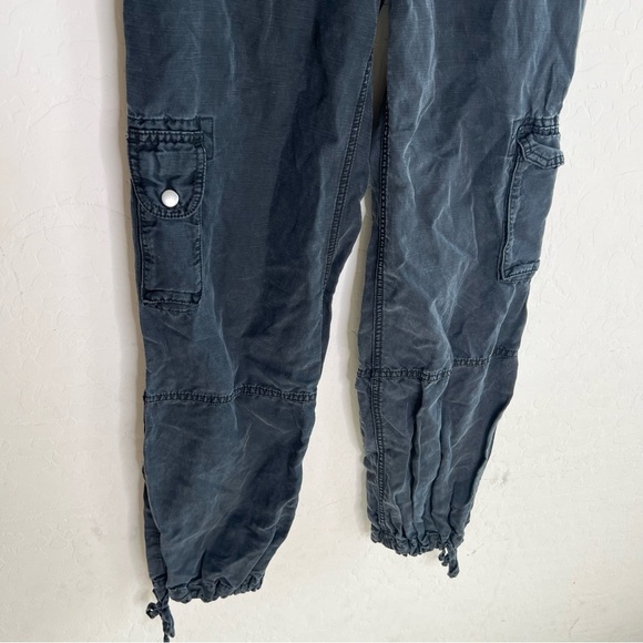 Anthropologie Black Soft Tencel Cargo Pants - Picture 4 of 9